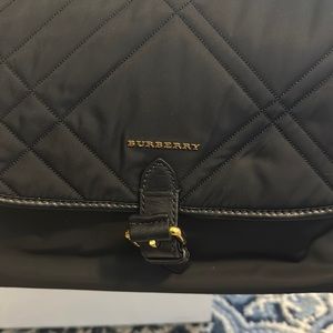 New Burberry diaper bag- black